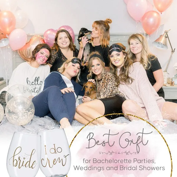 16 oz. Bride's Babes Plastic Wine Cup Sets
