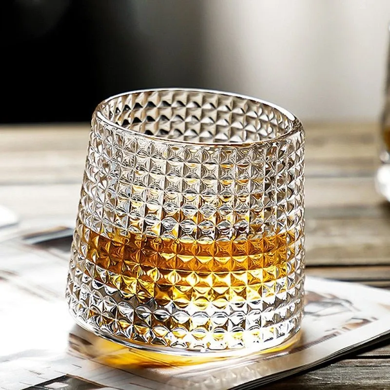 160ML Thicken Rotating Wine Glass