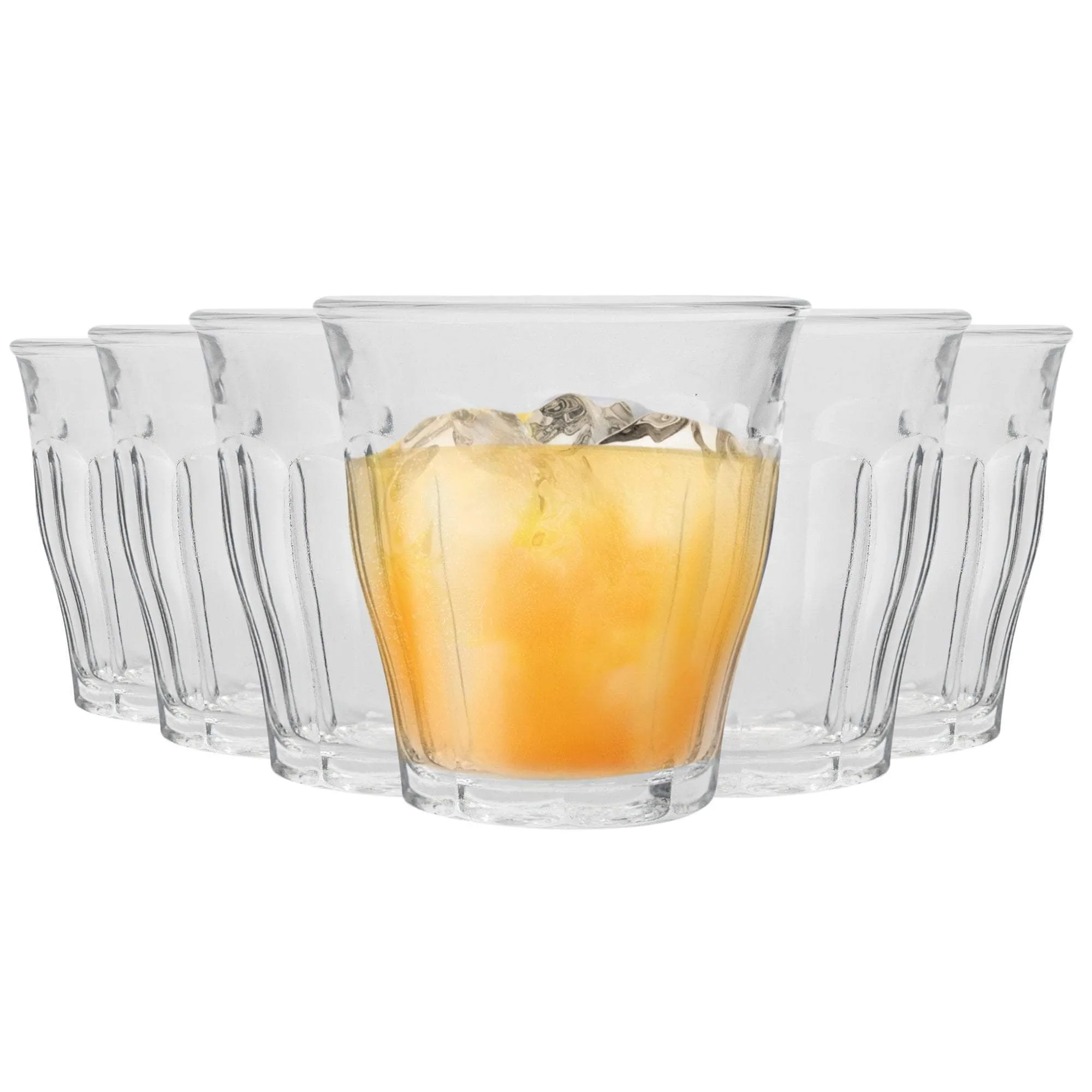 200ml Picardie Tumbler Glasses - Pack of Six - By Duralex