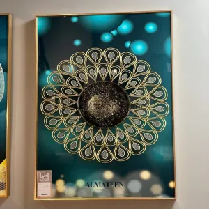 Abstract Crystal Porcelain Painting Floating Frame Wall Hangings H-05