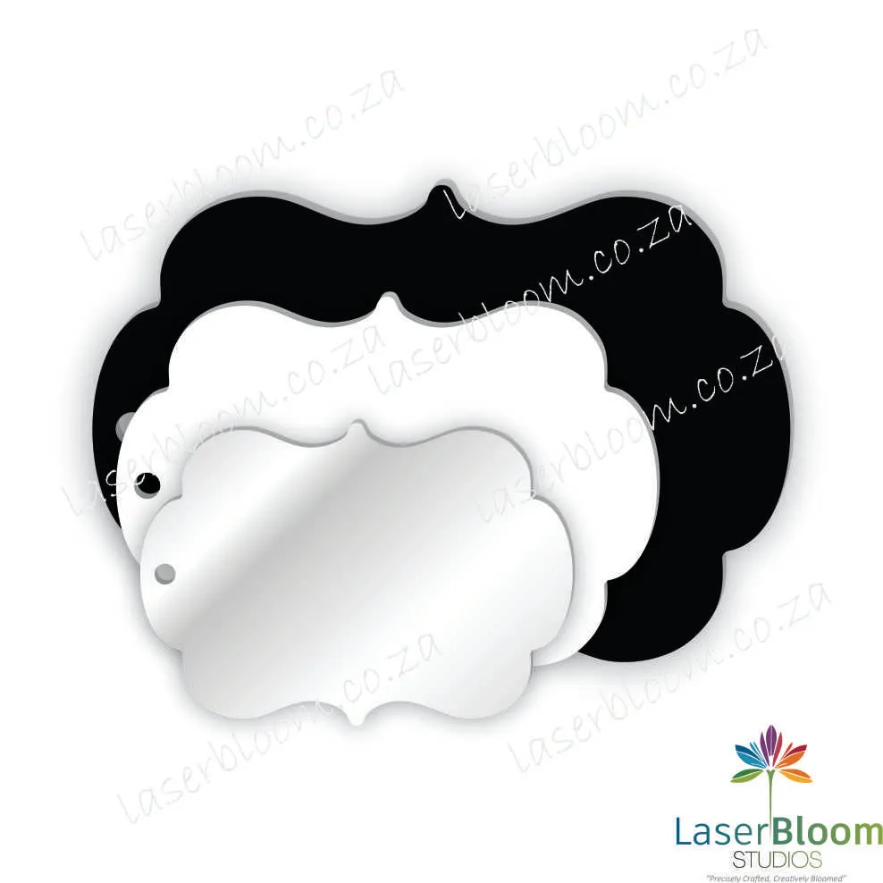 Acrylic Blank Bracket Frame -Select Your Thickness (1.5mm, 2mm, 3mm)