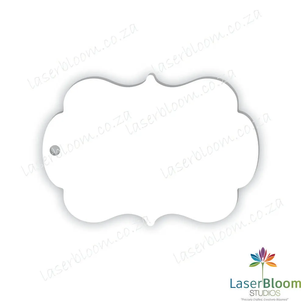 Acrylic Blank Bracket Frame -Select Your Thickness (1.5mm, 2mm, 3mm)