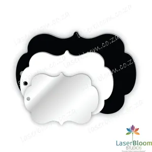Acrylic Blank Bracket Frame -Select Your Thickness (1.5mm, 2mm, 3mm)