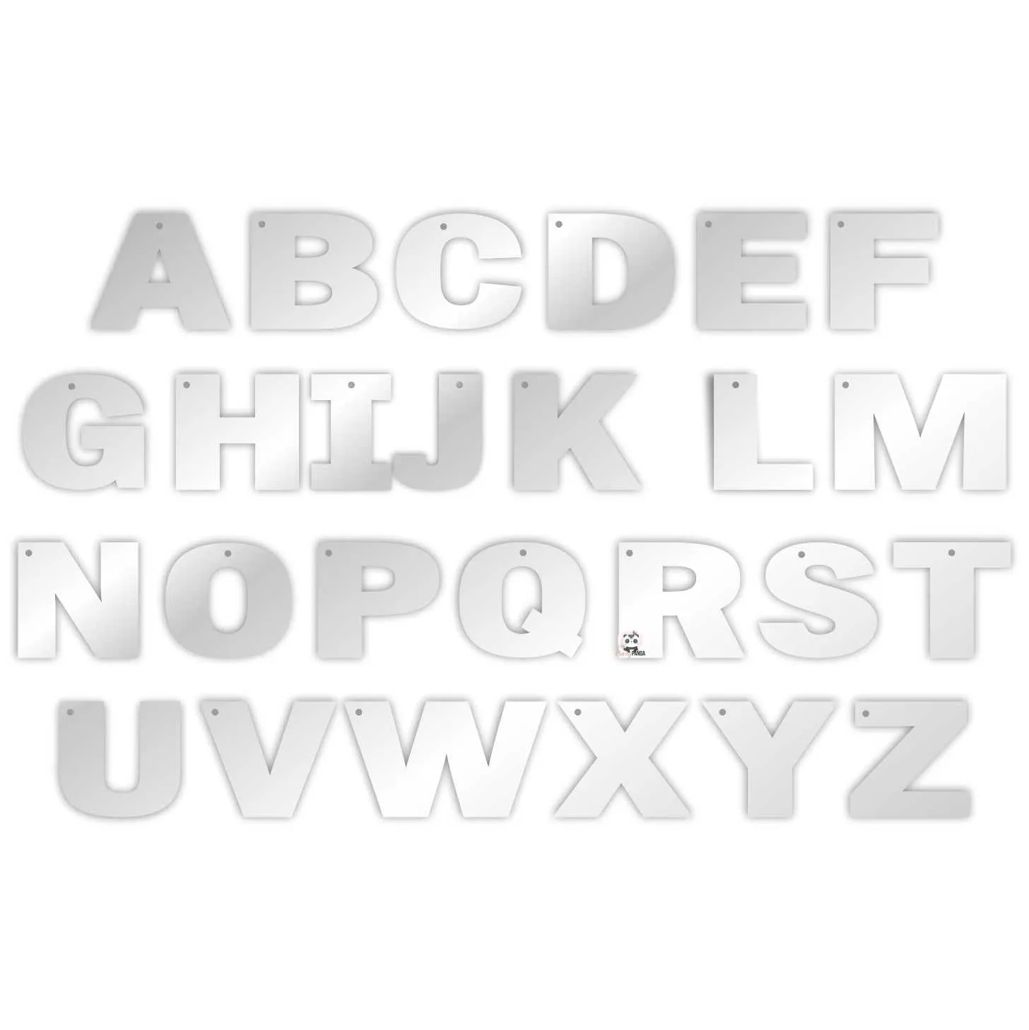 Acrylic Blank Clear Alphabet Letters #1 (50-100mm) ~3mm
