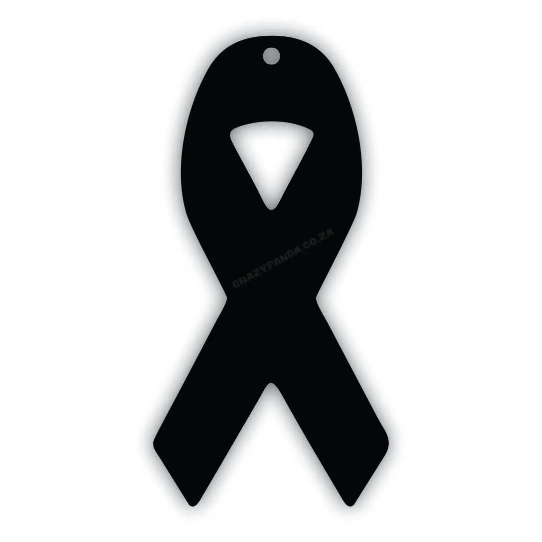 Acrylic Blank Clear Awareness Ribbon (Sizes & Colours)~3mm
