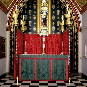 Altar Frontal and Superfrontal in Green 'Bellini'