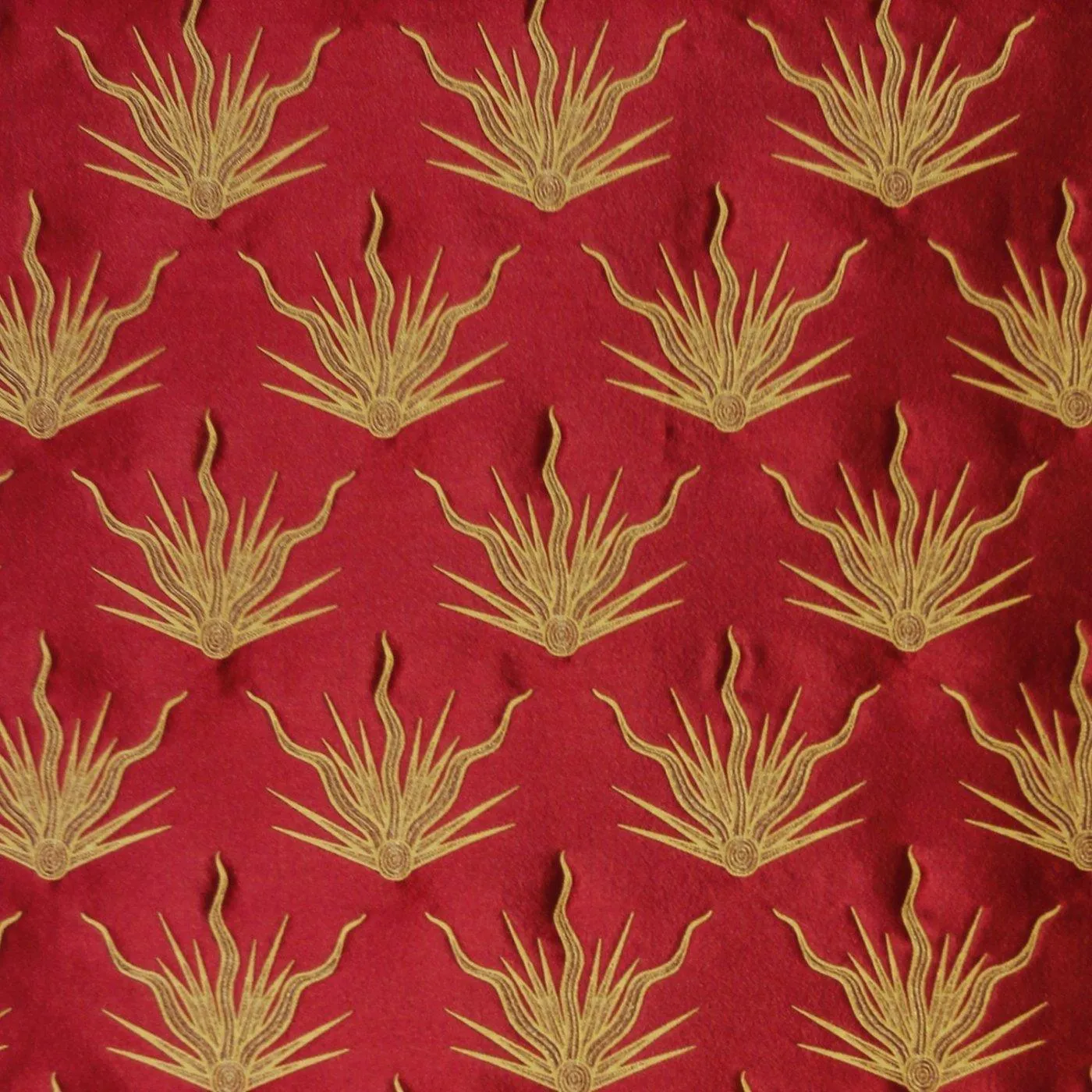 Altar Frontal in Red 'Pentecost' with Blue/Black 'Gothic' Superfrontal