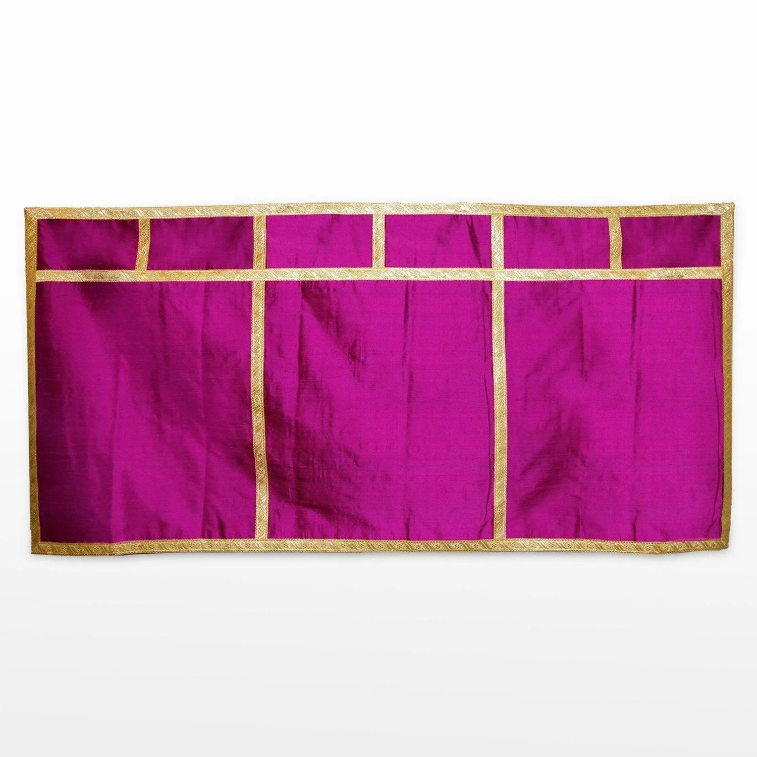 Altar Frontal in Wild Rose Dupion Silk