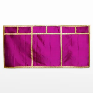 Altar Frontal in Wild Rose Dupion Silk