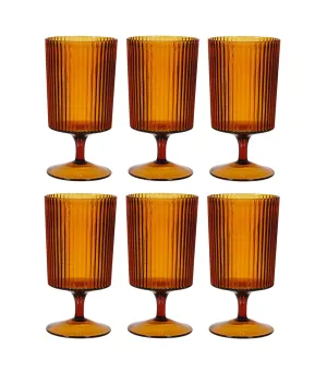 Amber Glassware Collection