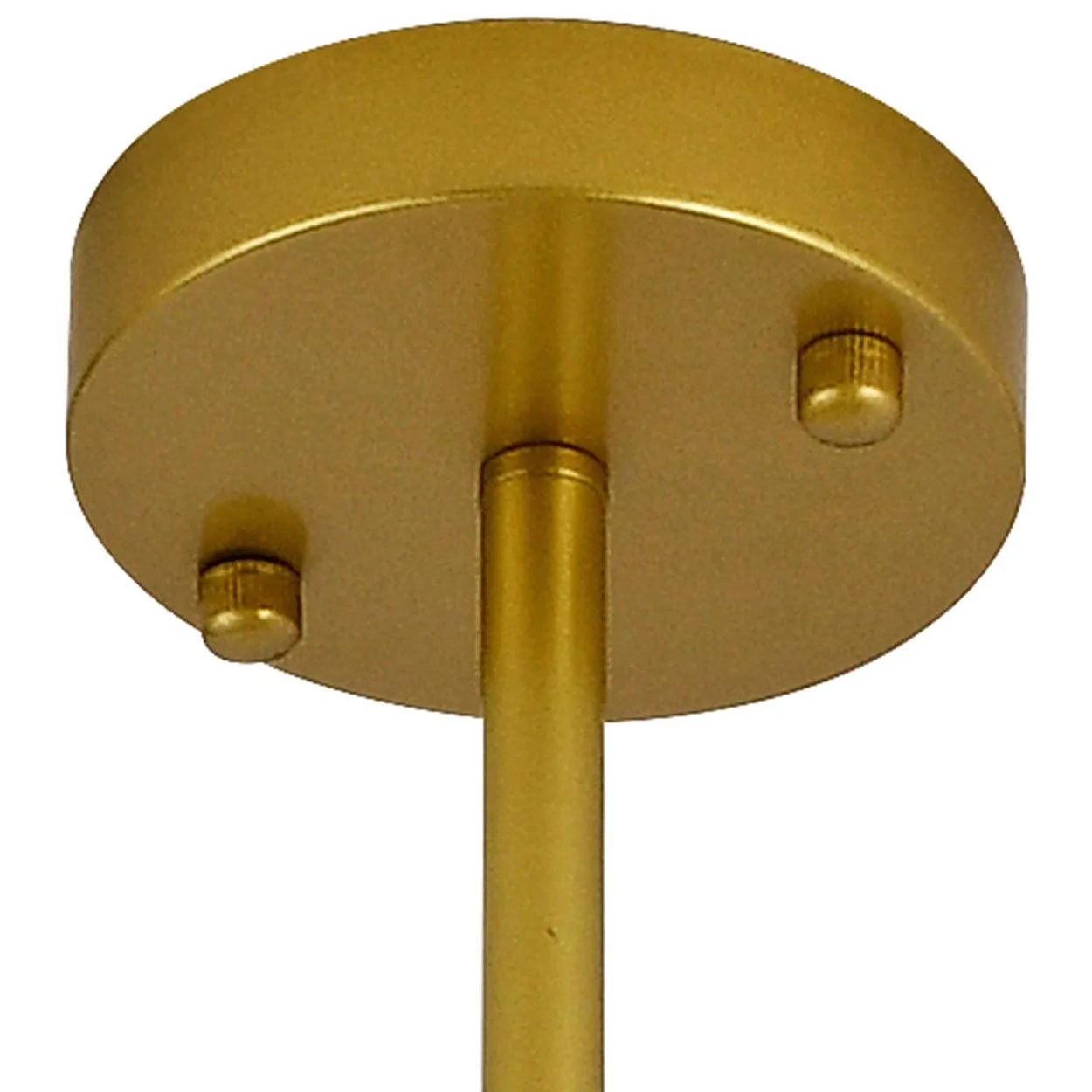 ANKUR 8 HEAD BRANCH WHITE GLOBE WITH GOLD METAL CHANDELIER