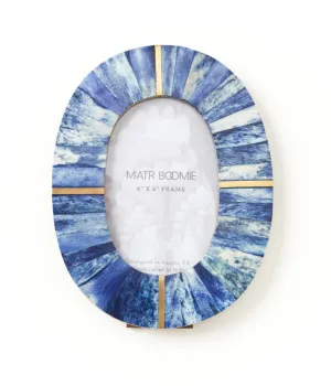 Artemis Indigo Oval Picture Frame - 4x6