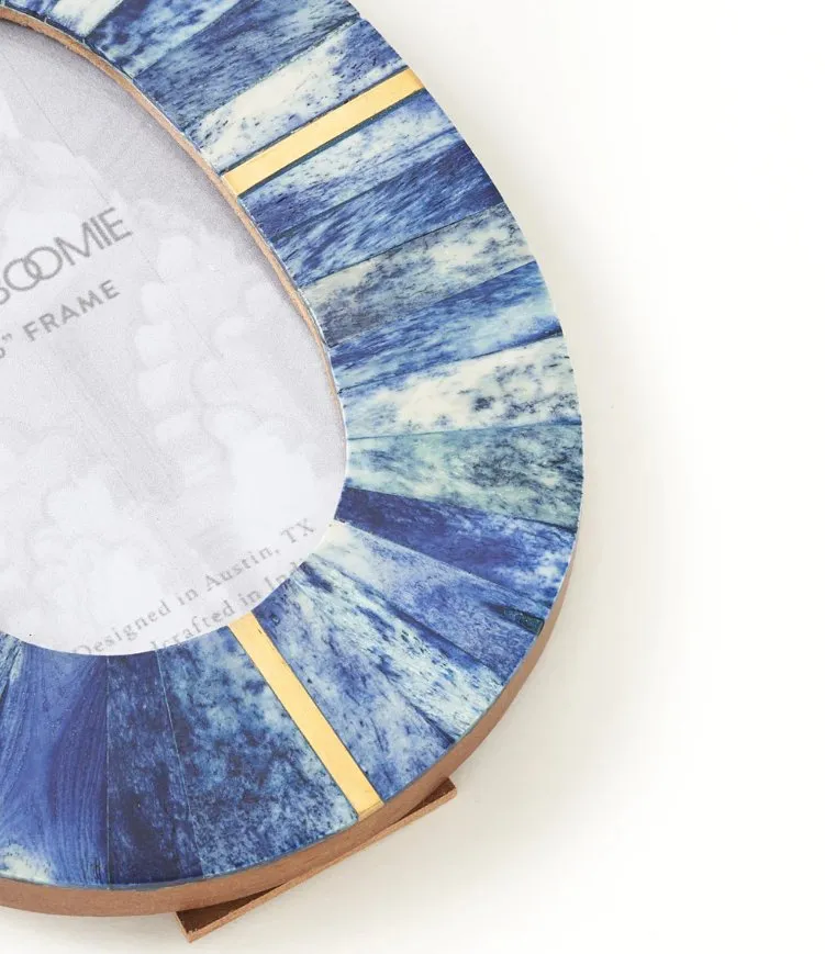 Artemis Indigo Oval Picture Frame - 4x6