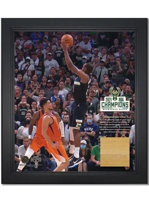 Artsman Championship Key Moment #4 Khris Middleton Finals Secured Milwaukee Bucks Court Frame