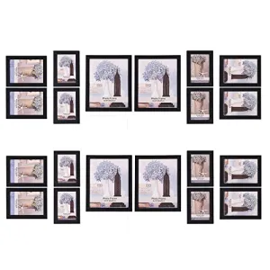 ArtzFolio Wall Photo Frame D267 | Wall Photo Frame Collage for Living Room | Picture Frames Home & Wall Decoration | Black | Set of 20 Units | 4x6-8 Unit | 5x7-8 Unit | 8x10-4 Unit