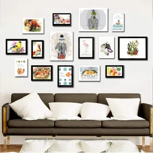 ArtzFolio Wall Photo Frame D68 | Wall Photo Frame Collage for Living Room | Picture Frames Home & Wall Decoration | Multicolor | Set of 15 Units | 4x6-5 Unit | 5x7-7 Unit | 6x10-3 Unit
