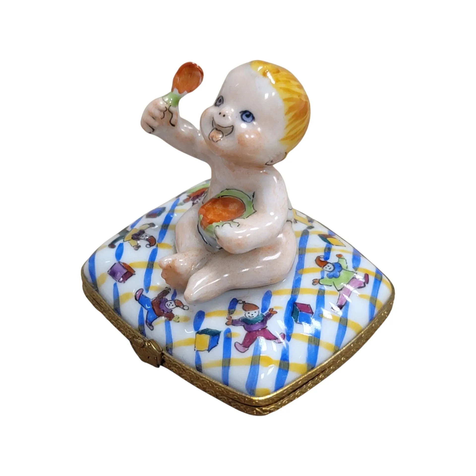Baby Eating on Pillow