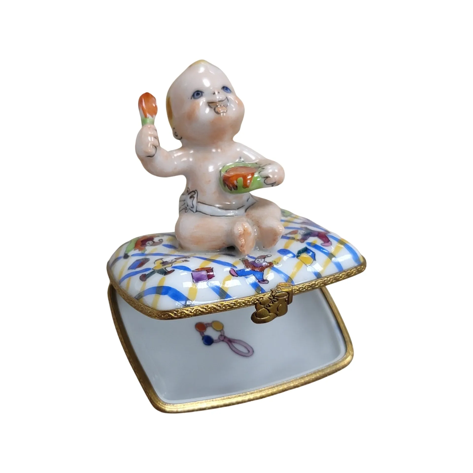 Baby Eating on Pillow