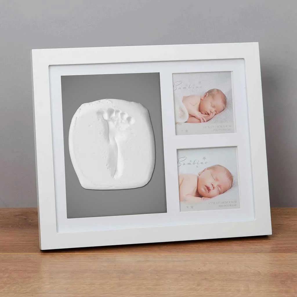 Bambino White Photo Frame & Clay Print