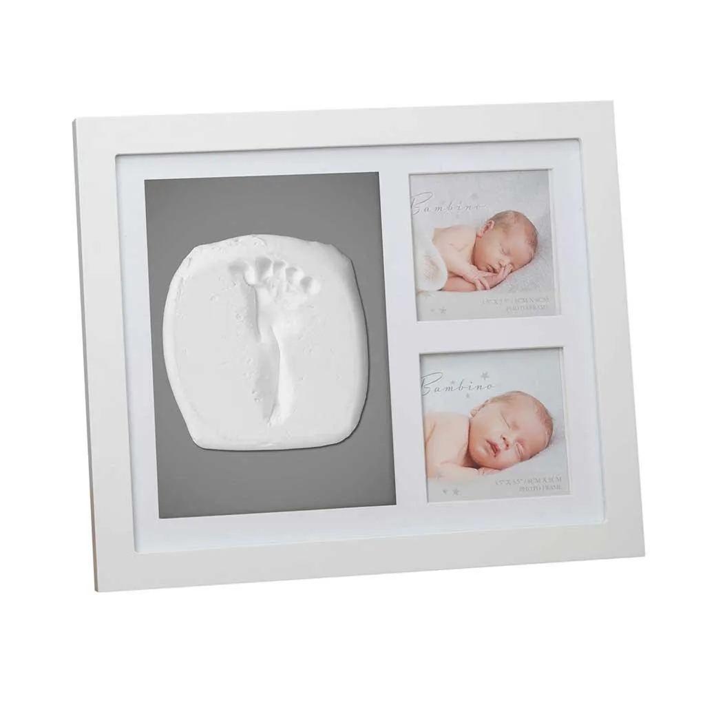 Bambino White Photo Frame & Clay Print