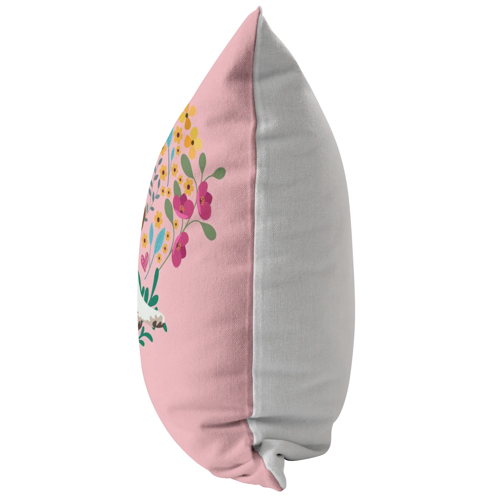 Beagle #2 Heart Shape Flower Pillow