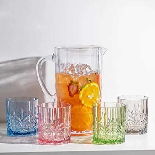 BELLAFORTE Shatterproof Tritan Plastic Short Tumbler Green Glassware & Drinkware