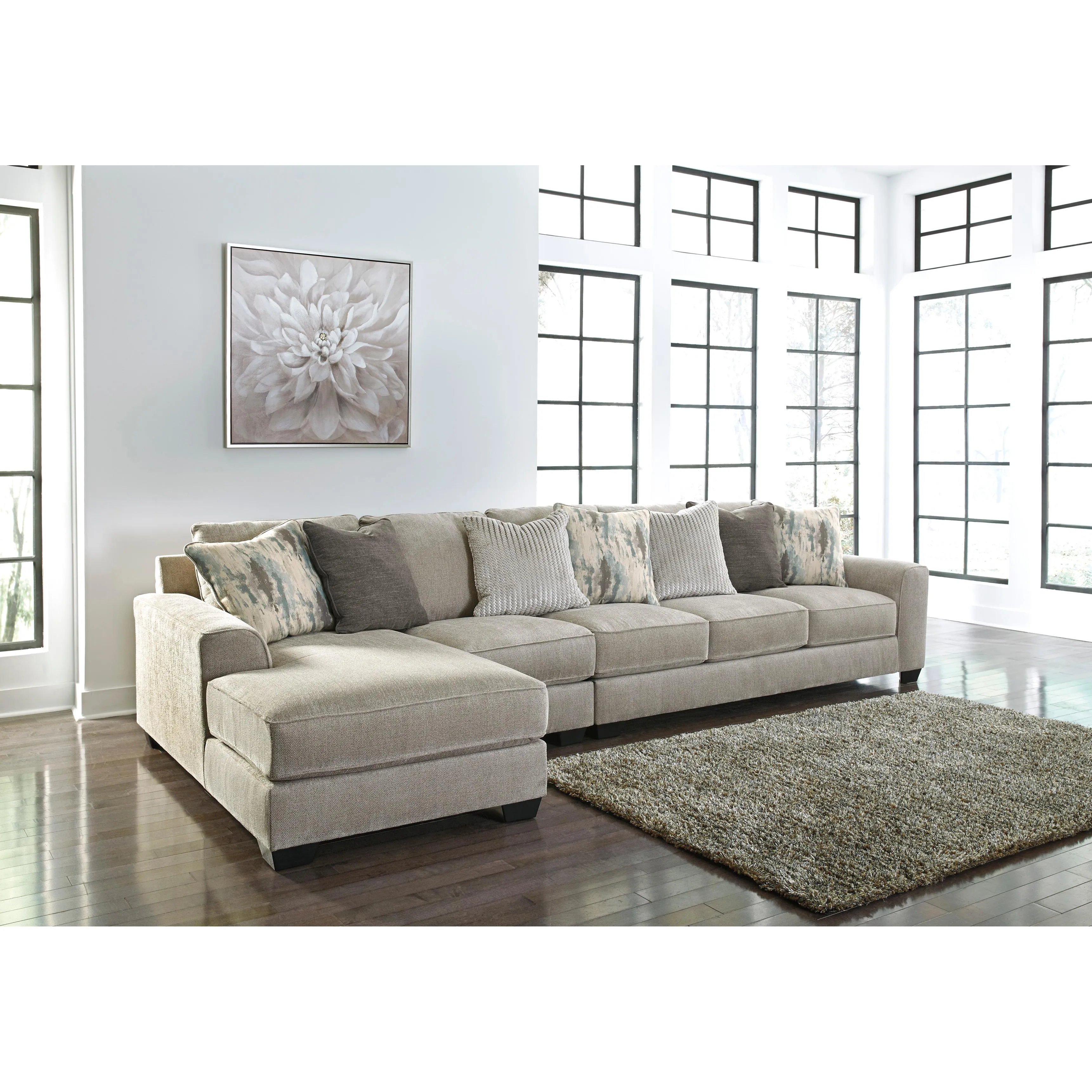 Benchcraft Ardsley Fabric 3 pc Sectional 3950416/3950446/3950467