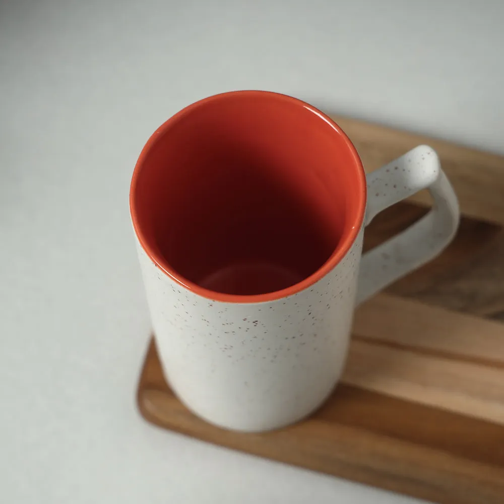 Black Matt Ceramic Mugs (Set of 2, 450 ml)