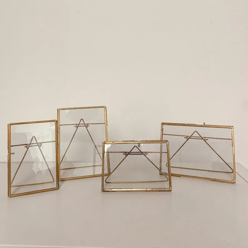 Brass Photo Frames Table Numbers (Free Standing) Wedding Stationery