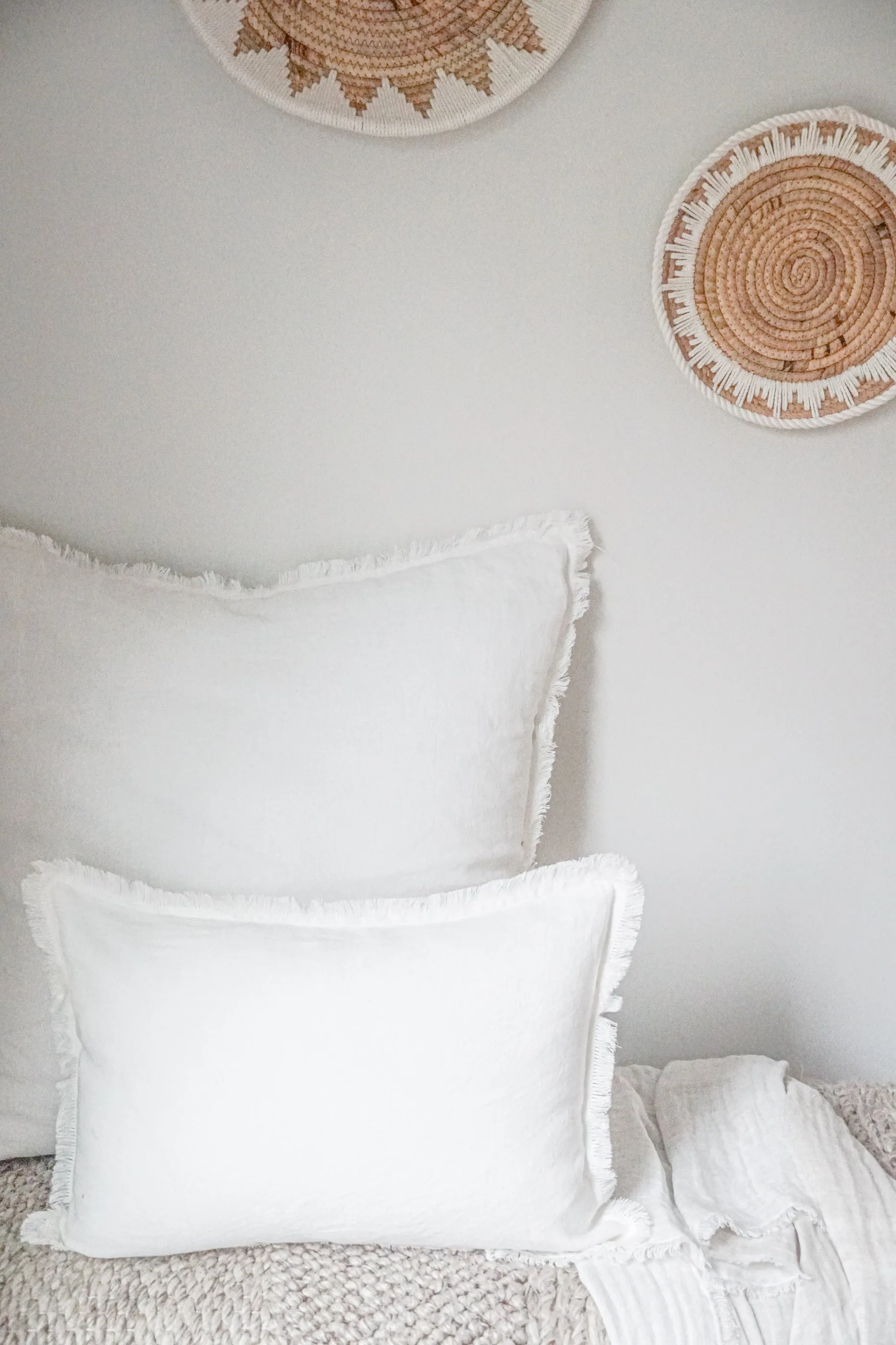 Bright White So Soft Linen Pillows