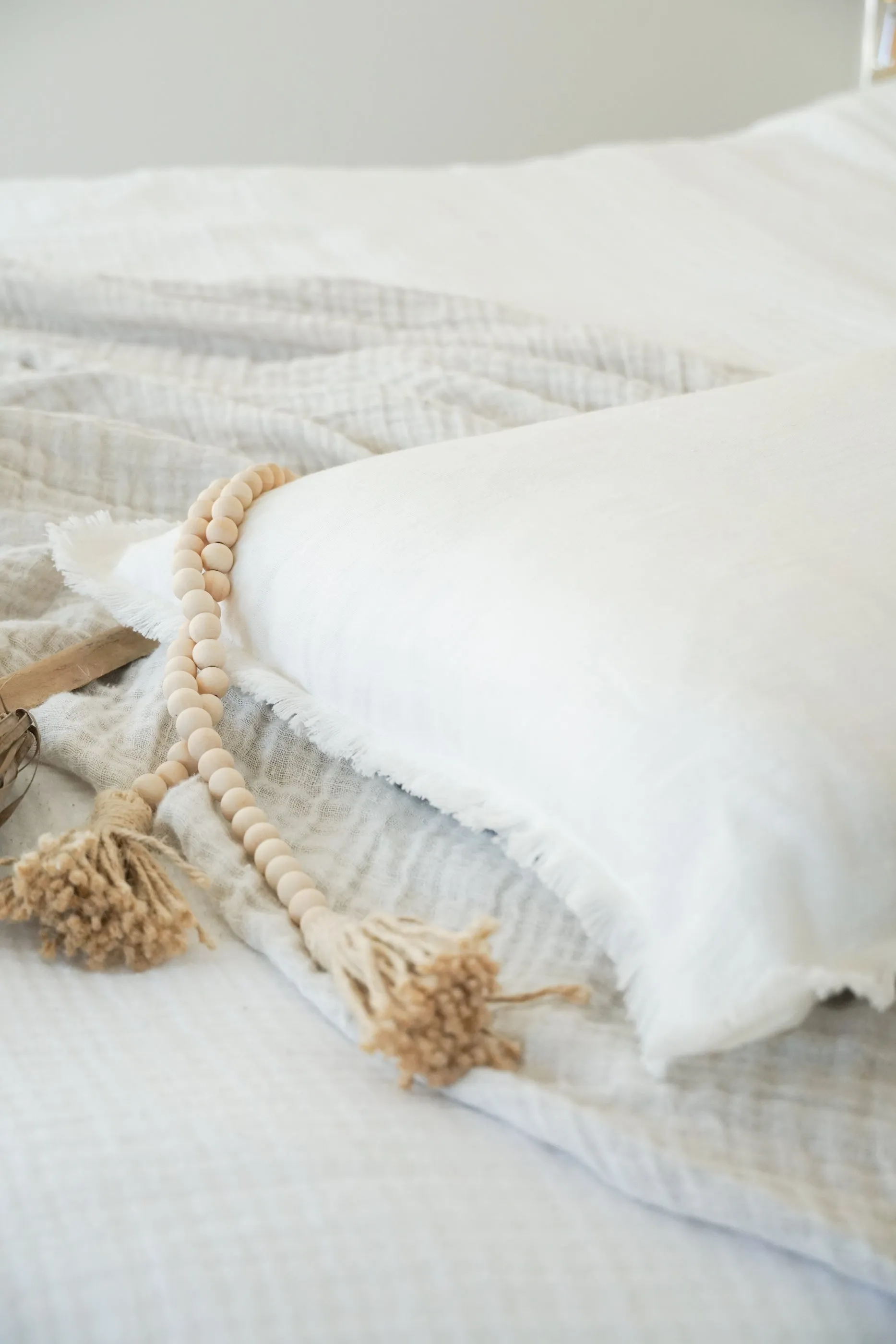Bright White So Soft Linen Pillows