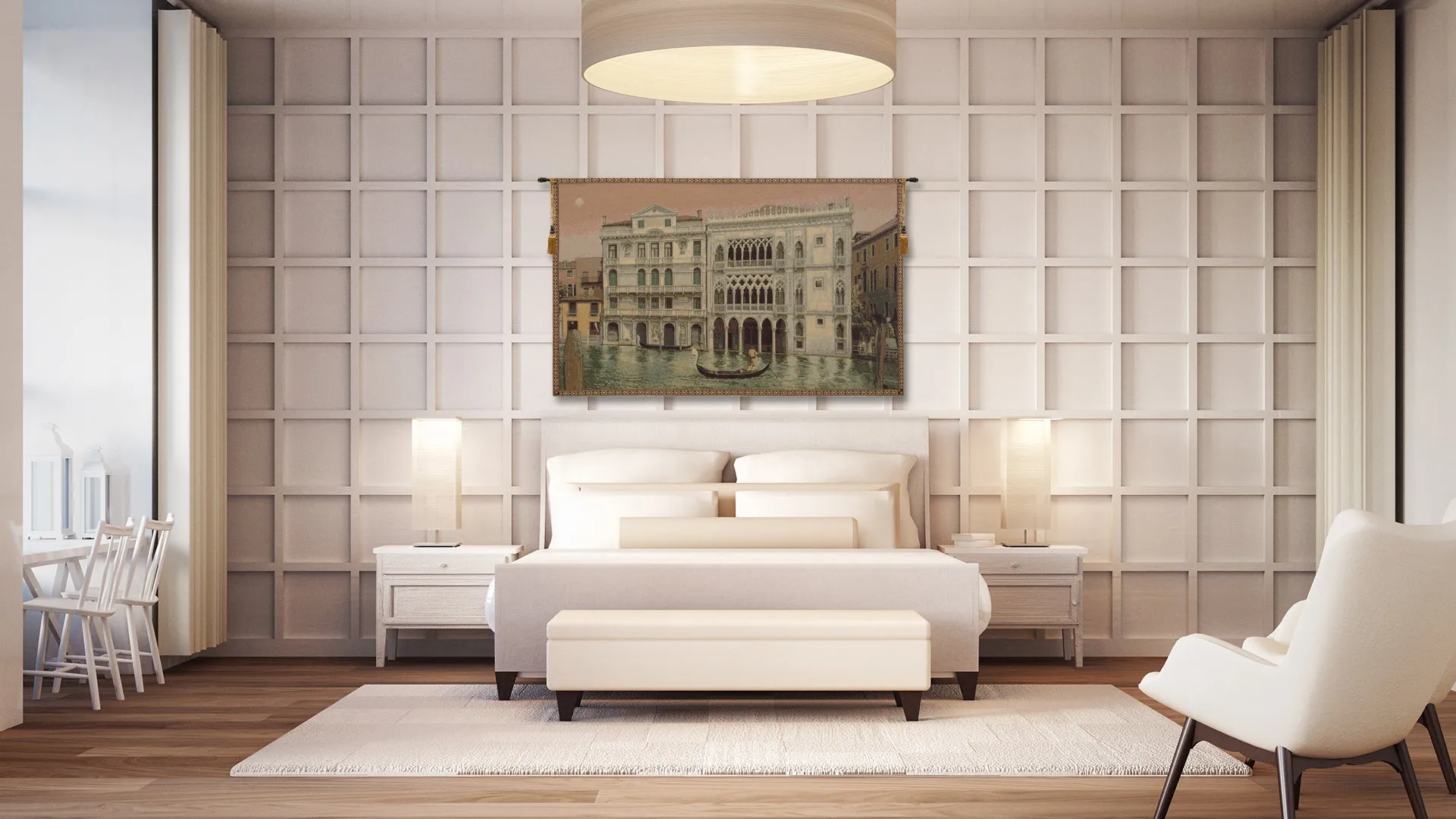 Ca' D'Oro Italian Tapestry Wall Hanging by Alberto Passini