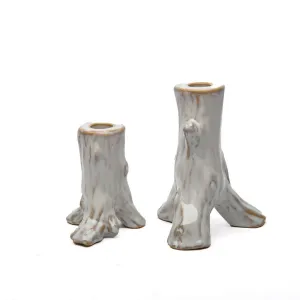 Candlesticks - Set of 2 - Romantic Style - Shabby Chic - Home Decor - Home Accessories - Ceramic