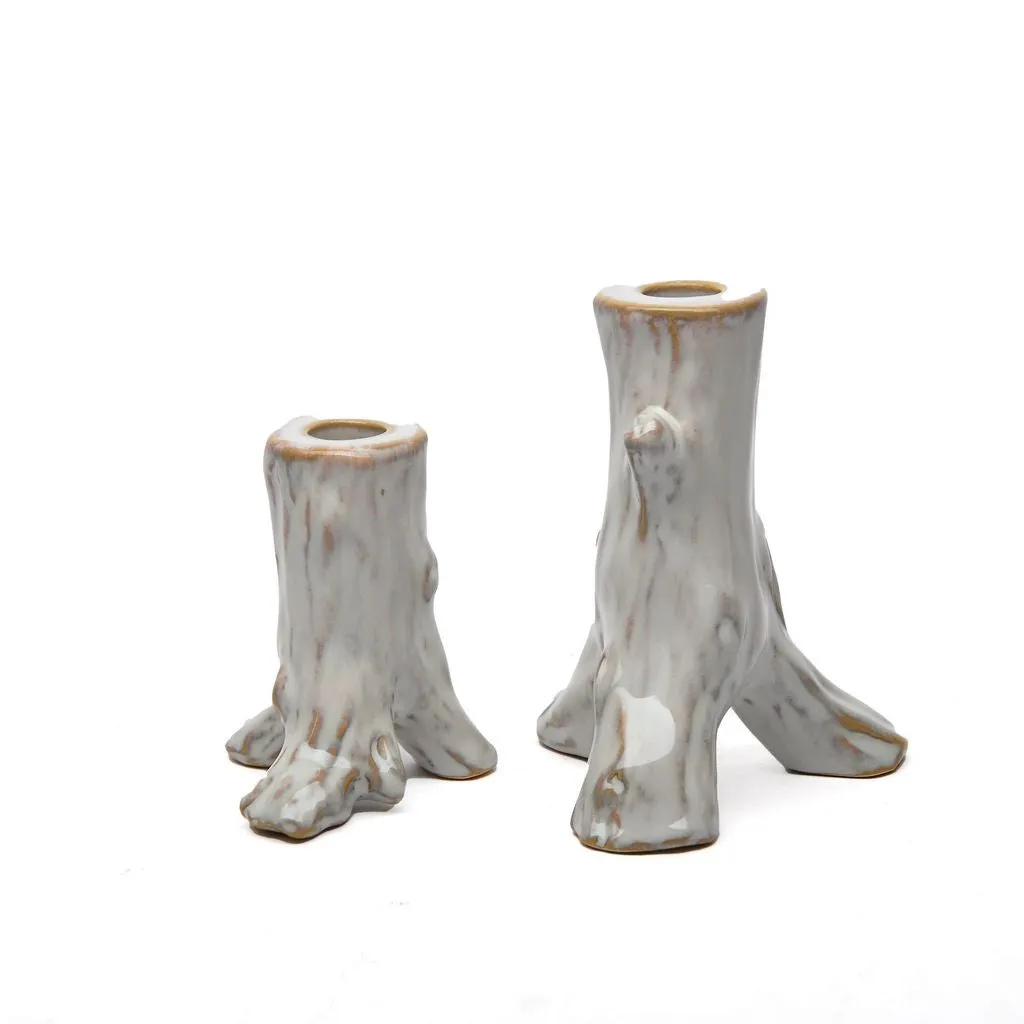 Candlesticks - Set of 2 - Romantic Style - Shabby Chic - Home Decor - Home Accessories - Ceramic