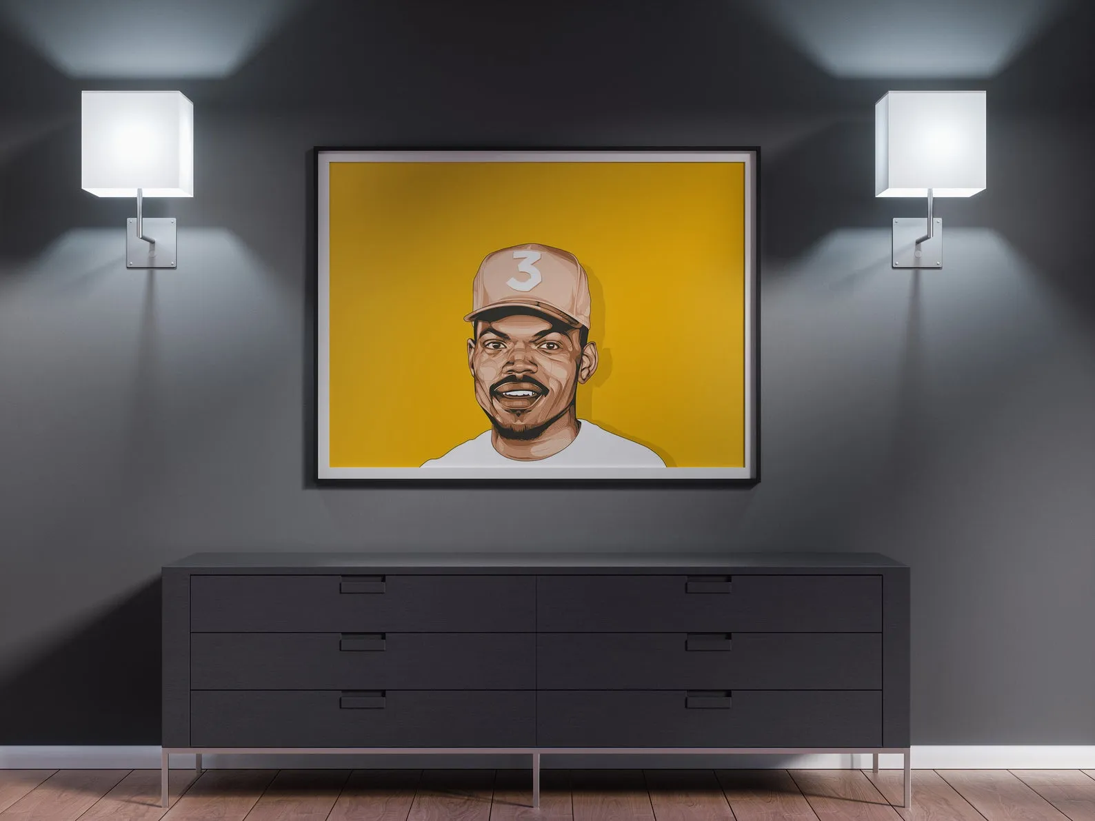 Chance The Rapper Poster, Custom Music Print, Music Poster, Custom Canvas, Home Decor, Wall Hangings, Chance Art