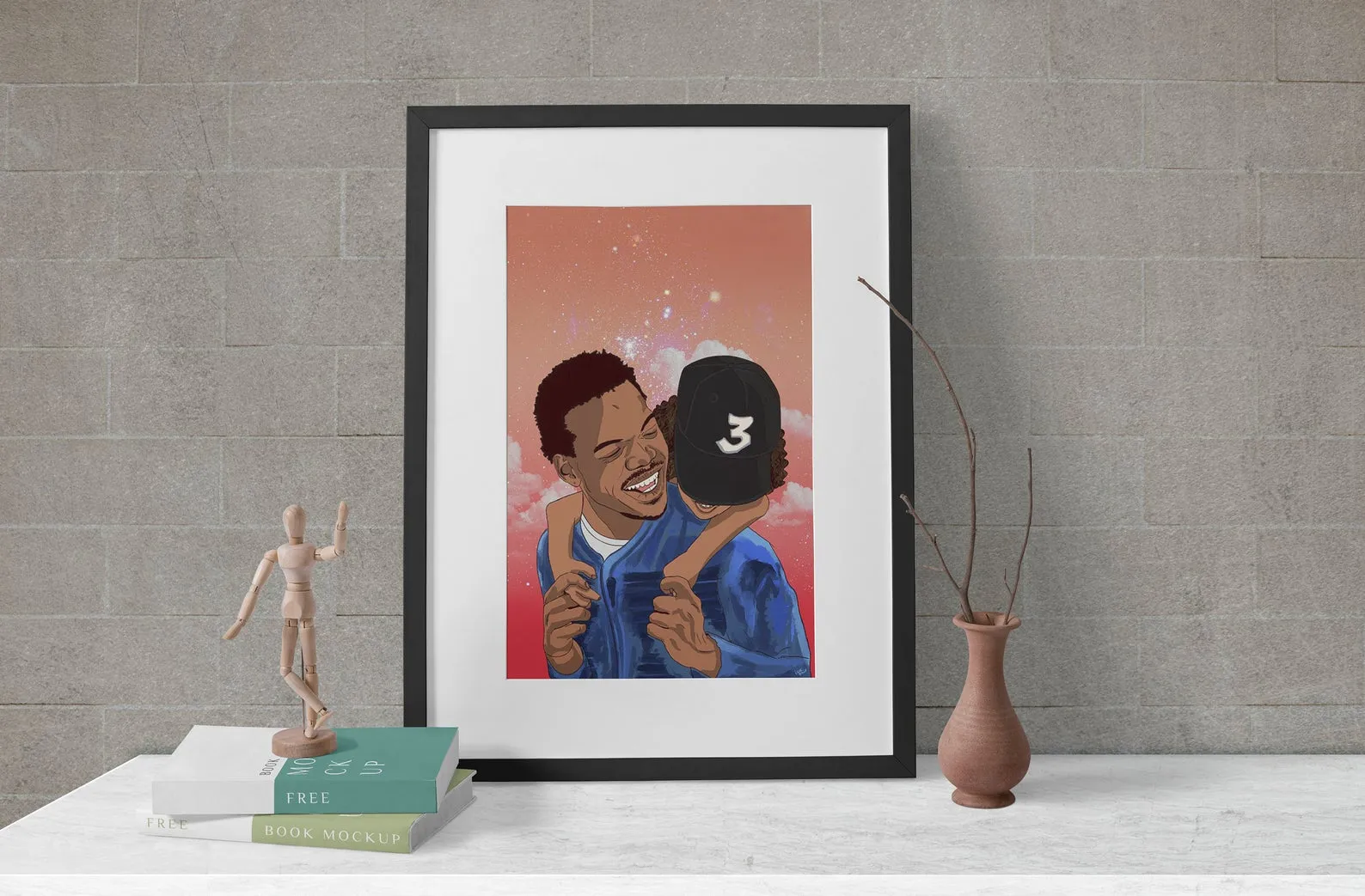 Chance The Rapper Poster, Custom Music Print, Music Poster, Custom Canvas, Home Decor, Wall Hangings, Chance Art