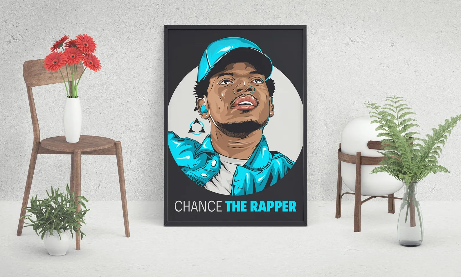 Chance The Rapper Poster, Custom Music Print, Music Poster, Custom Canvas, Home Decor, Wall Hangings, Chance Art