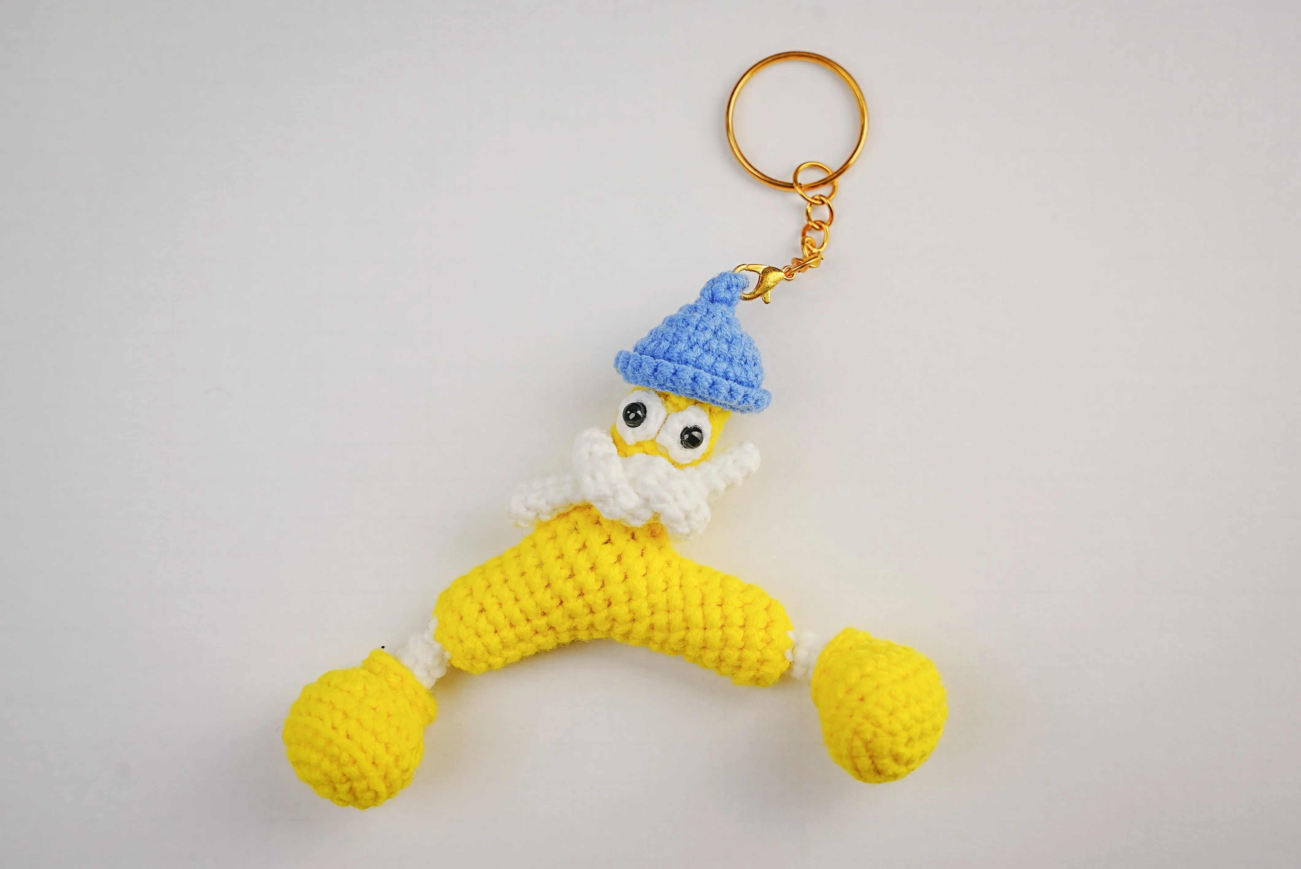 Chloe's Funny Crochet Charm Keychain