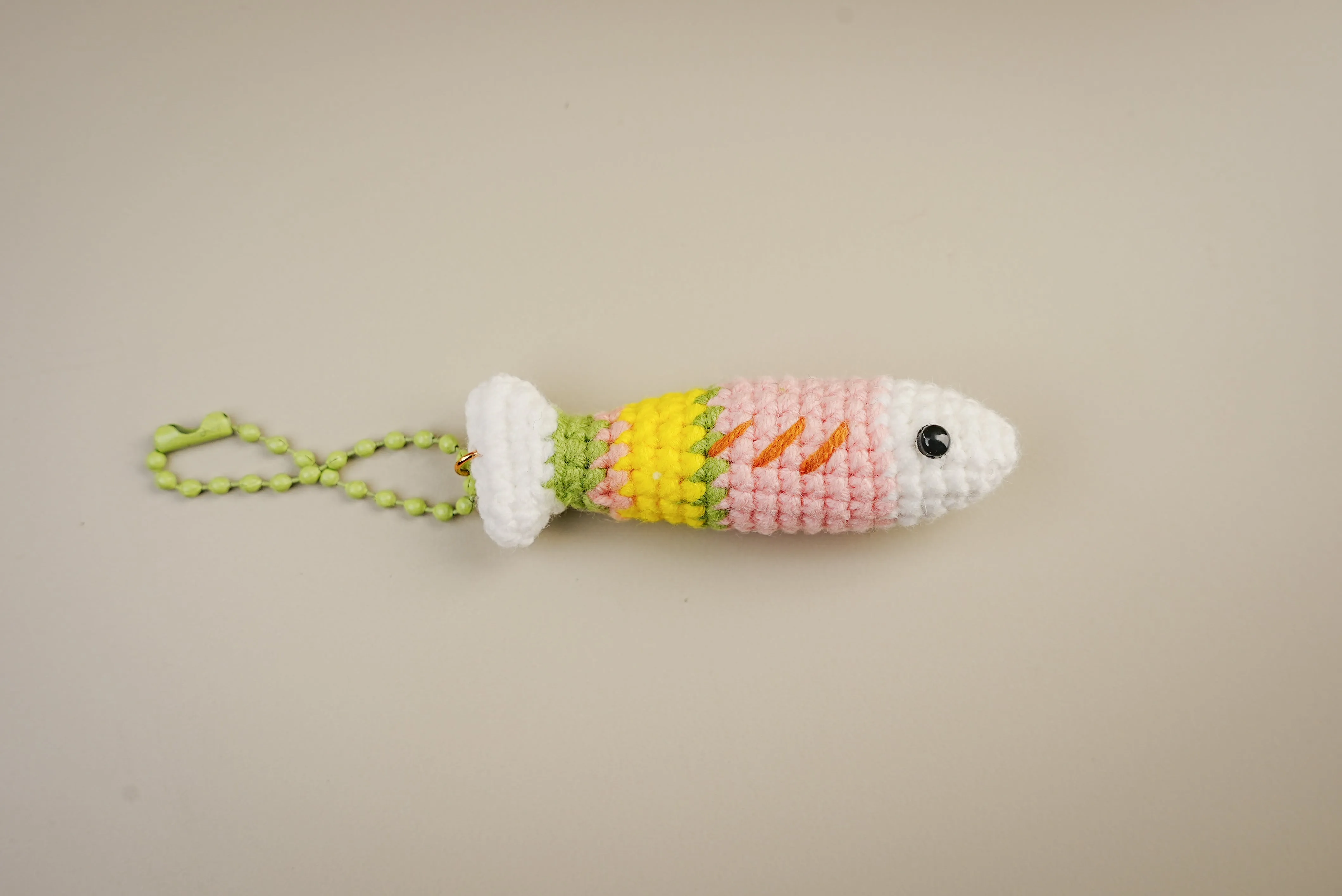 Chloe's Funny Crochet Charm Keychain