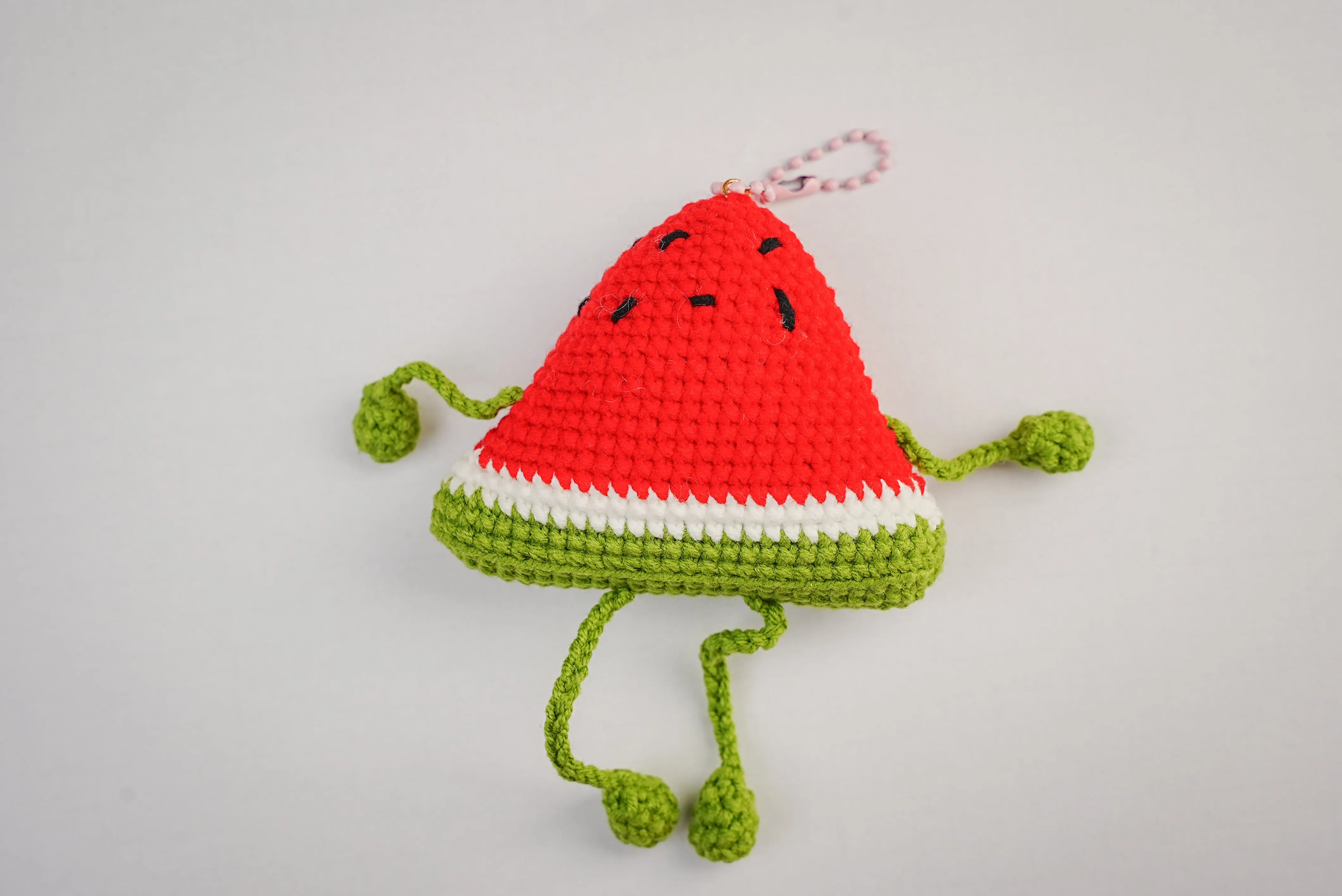 Chloe's Funny Crochet Charm Keychain
