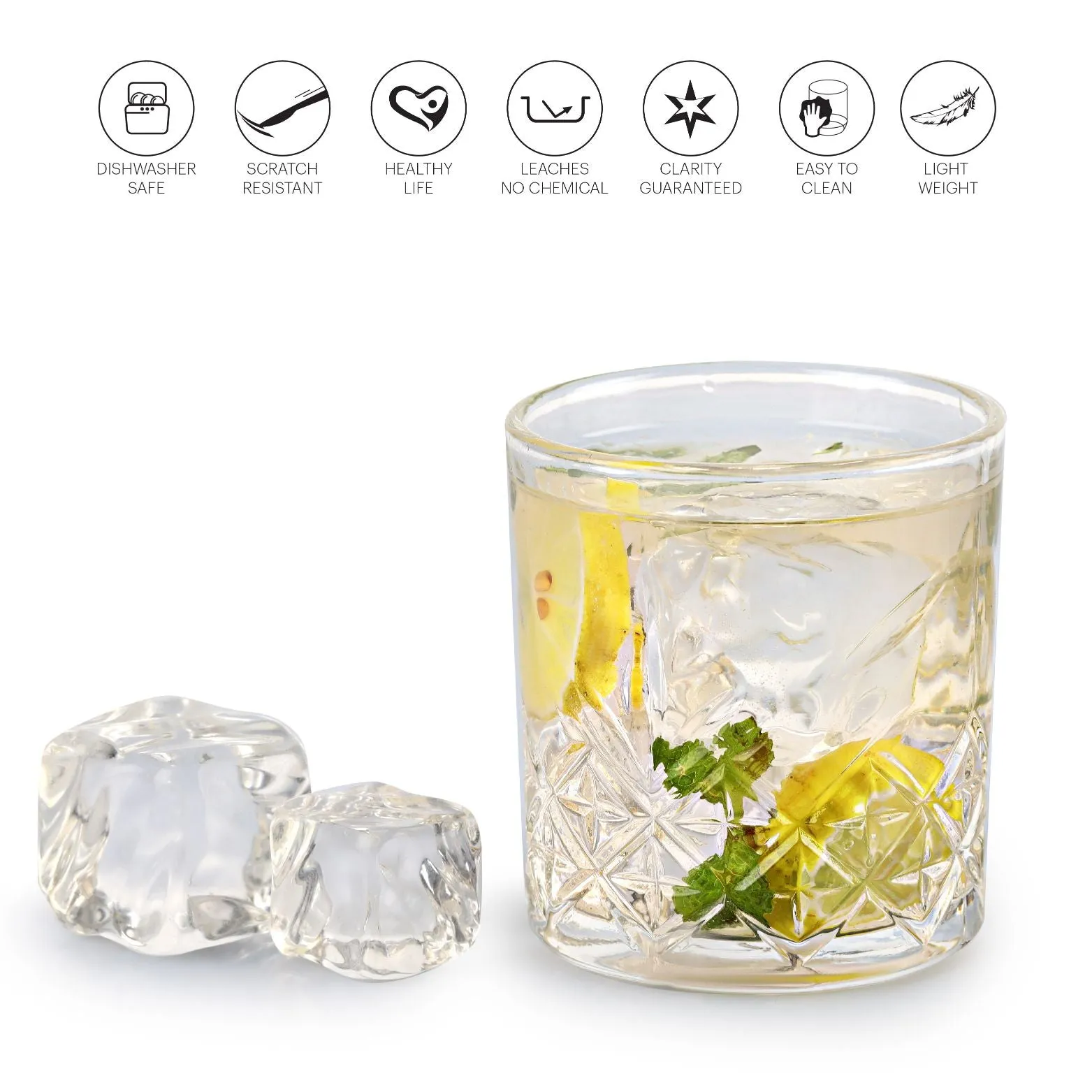 Classix Glass Tumblers, Set of 6