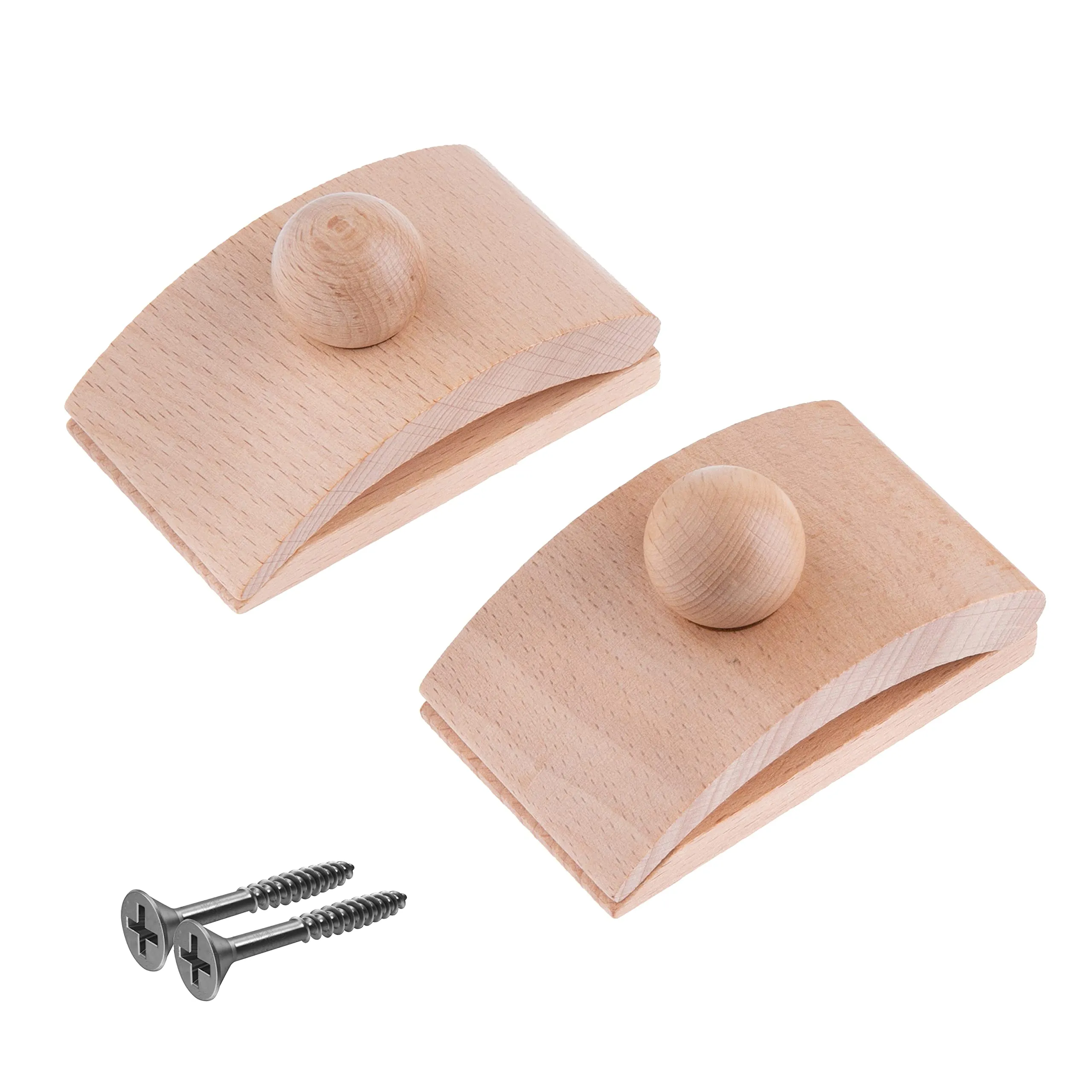 Classy Clamps Wooden Quilt Wall Hangers  2 Large Clips (Black) and Screws for Wall