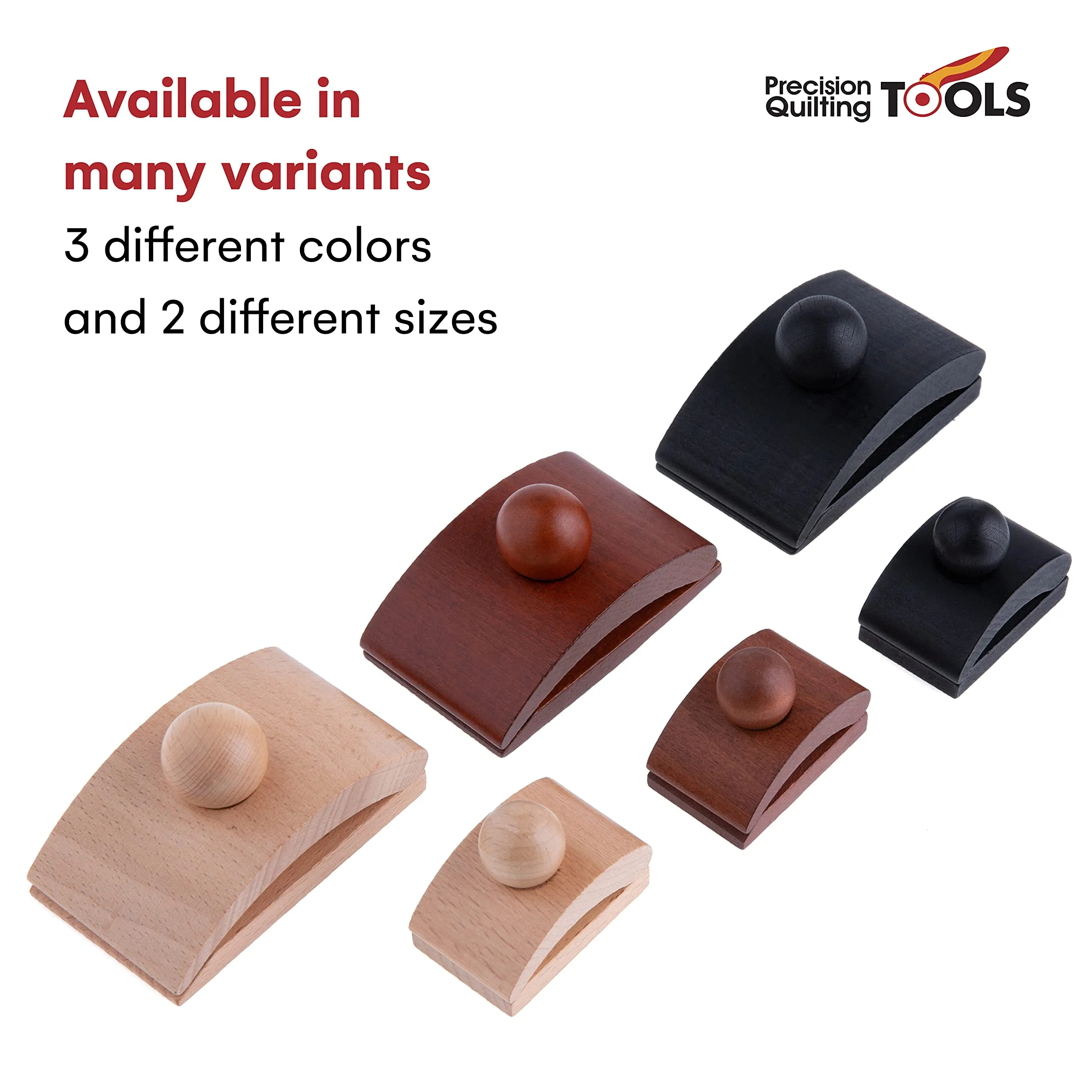 Classy Clamps Wooden Quilt Wall Hangers  2 Large Clips (Black) and Screws for Wall