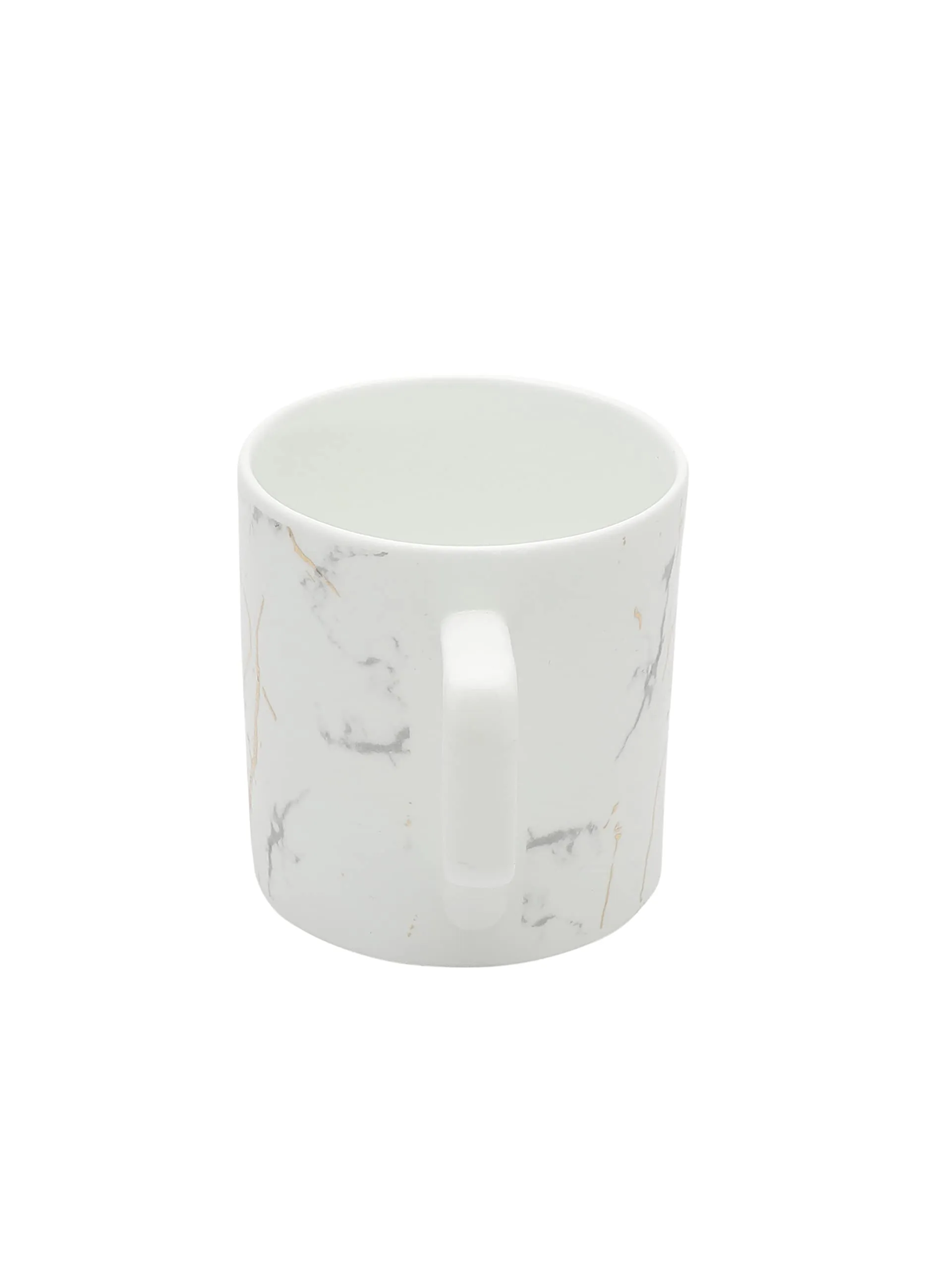 Clay Craft Fine Ceramic Premium Gold and White Coffee/Tea Cups - 220 ml - Set of 6 -Can be Gifted on Any Festival/Occassion Like Wedding, Engagements, Birthdays, Cocktails, Housewarming