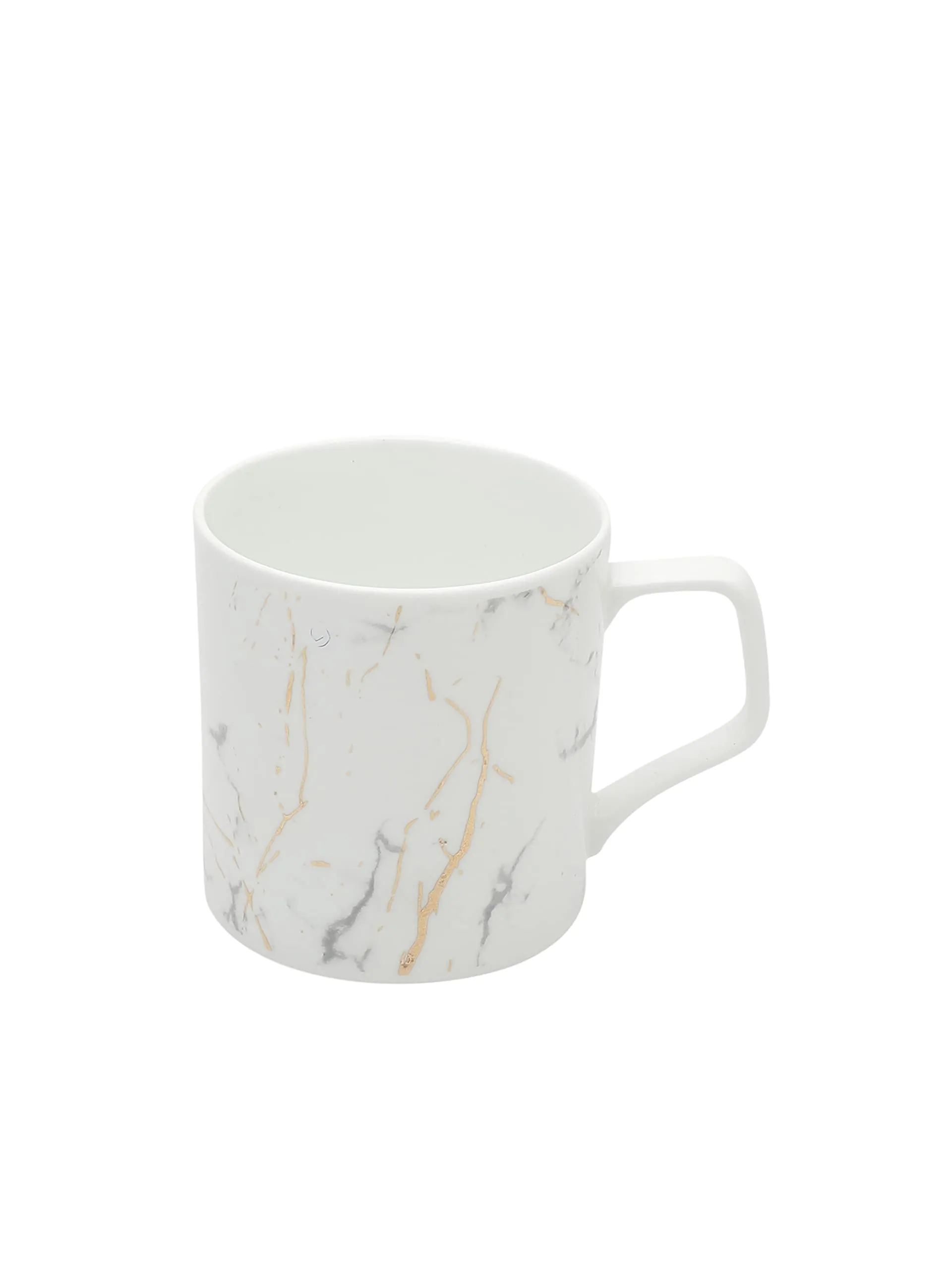 Clay Craft Fine Ceramic Premium Gold and White Coffee/Tea Cups - 220 ml - Set of 6 -Can be Gifted on Any Festival/Occassion Like Wedding, Engagements, Birthdays, Cocktails, Housewarming