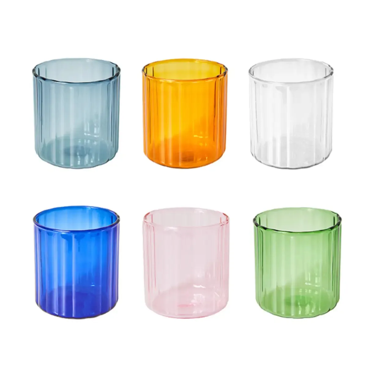 Colorful Glass Tumblers