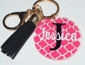 Custom Name Keychain | Mom Keychain | Bride key | monogram Keychains | Monogram Key Chain | Monogram Key Fob | Custom Keychain with Tassel |