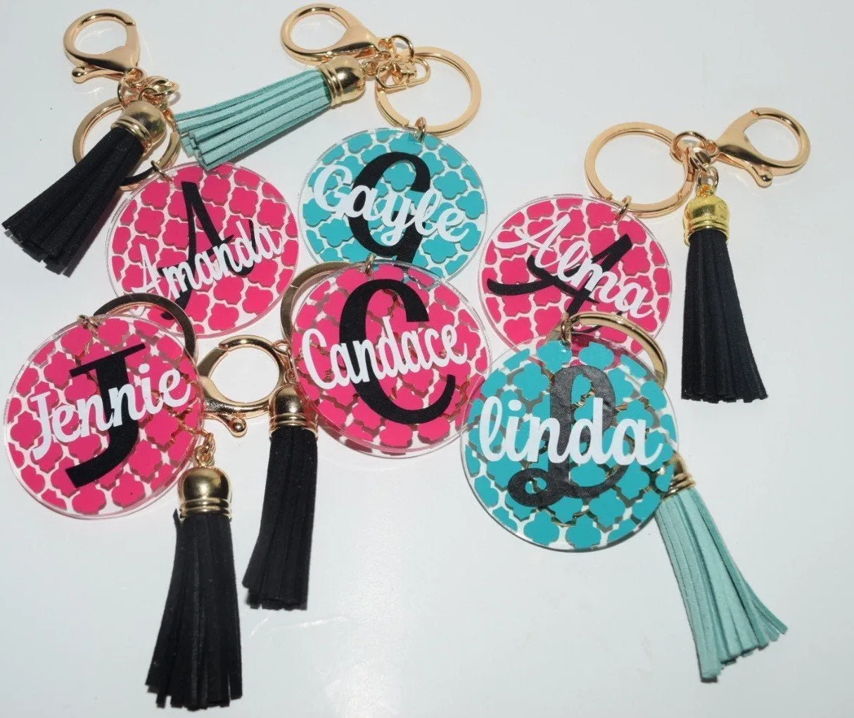 Custom Name Keychain | Mom Keychain | Bride key | monogram Keychains | Monogram Key Chain | Monogram Key Fob | Custom Keychain with Tassel |