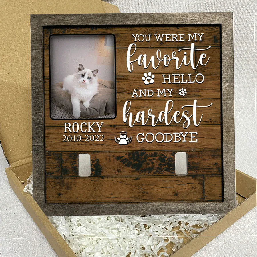 Customized A Ragdoll Pet Picture Frames Memorial Cat Don't cry for me Cat Lover Gift, Memorial Gifts