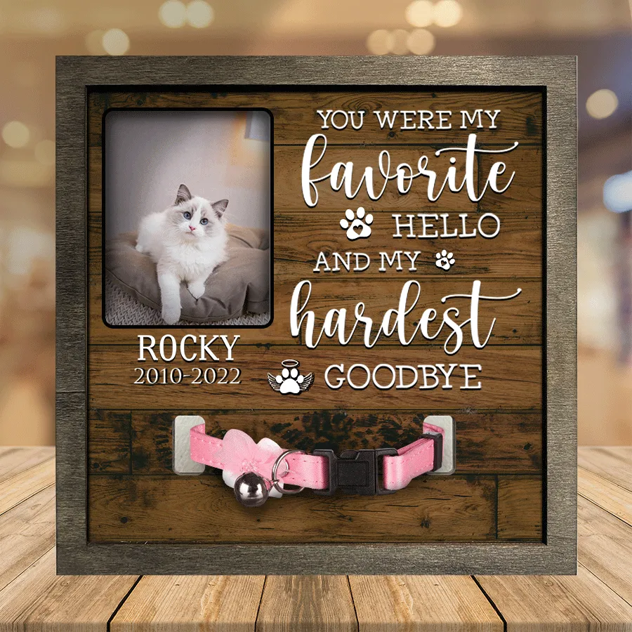 Customized A Ragdoll Pet Picture Frames Memorial Cat Don't cry for me Cat Lover Gift, Memorial Gifts